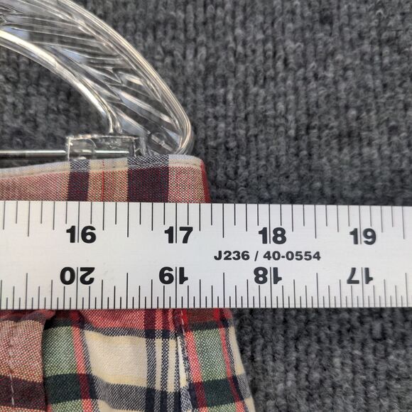 Lands' End Mens Canvas Chino Shorts Multi Plaid Size 34 Slash Pockets - Picture 4 of 11